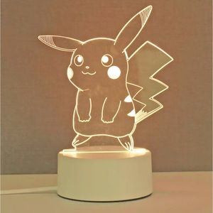 New Pikachu 3D Illusion LED Night Light